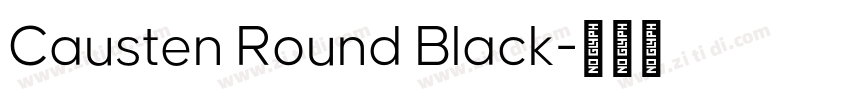 Causten Round Black字体转换